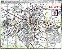 Карта Львова 1920 г.