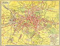 Карта Львова 1926 г. (FLASH), список улиц